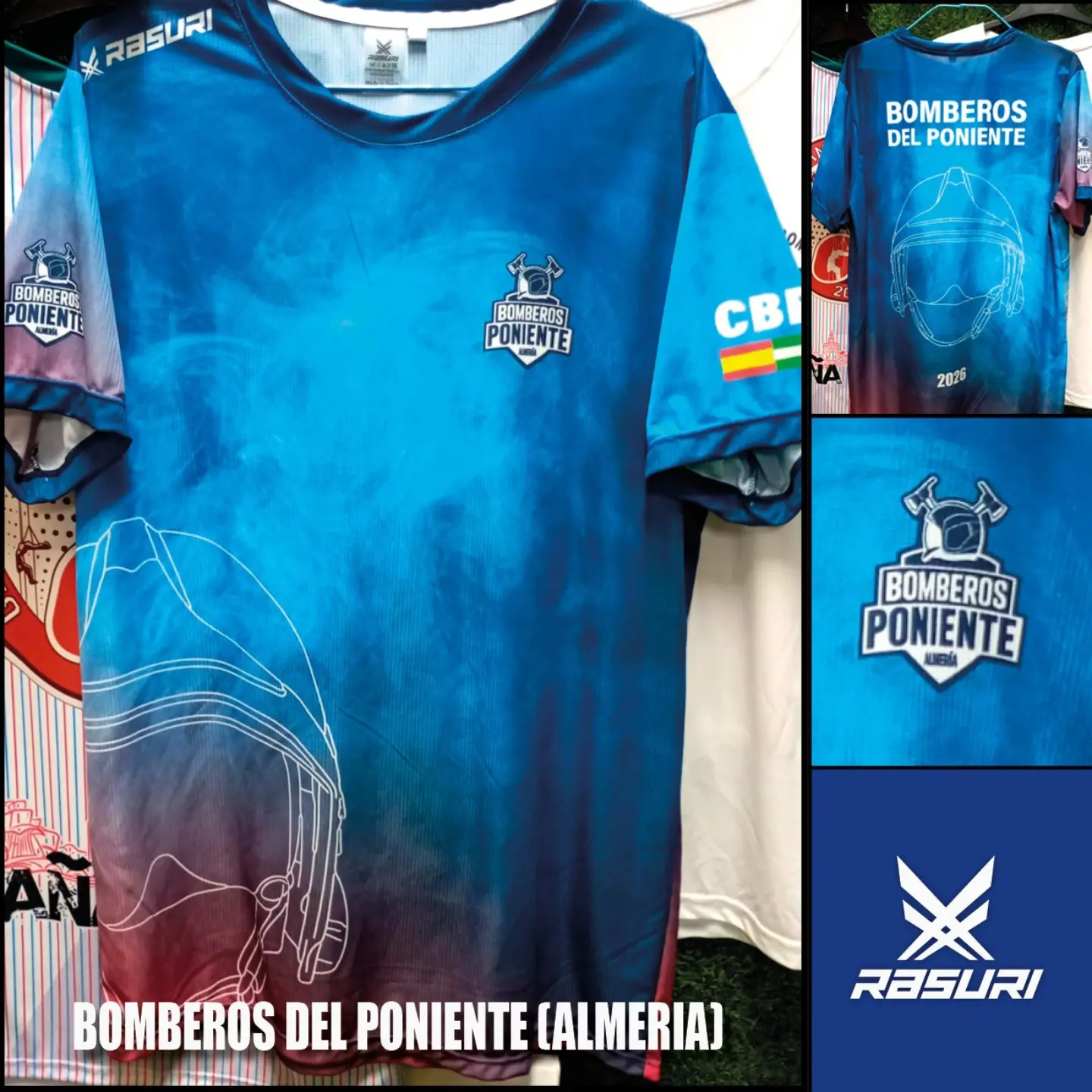 Camiseta blanca y verde con identidad visual de Andalucía